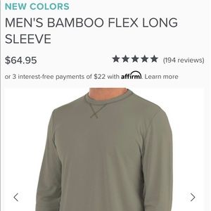 Free Fly Flex Long Sleeve Shirt Size Large